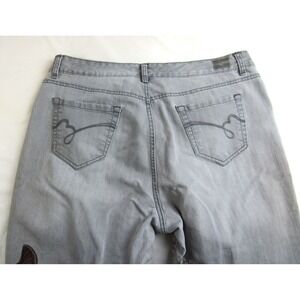 Bandolino Jeans MANDIE Straight High Rise Gray Women's Size 16